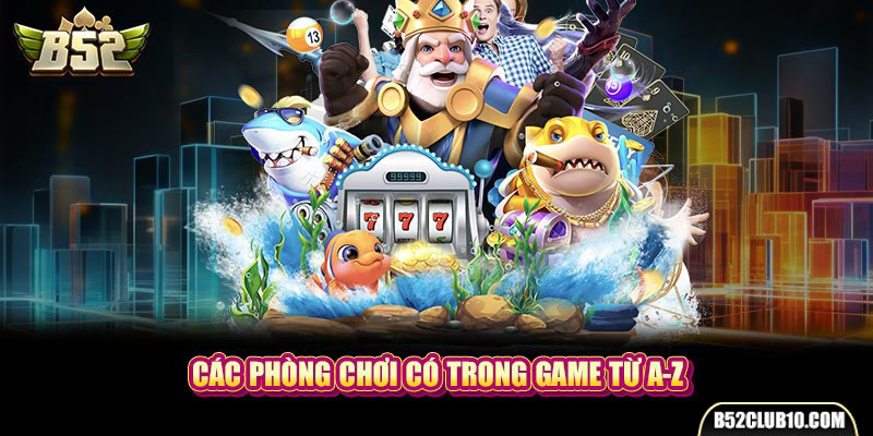 Các phòng chơi có trong game từ A-Z