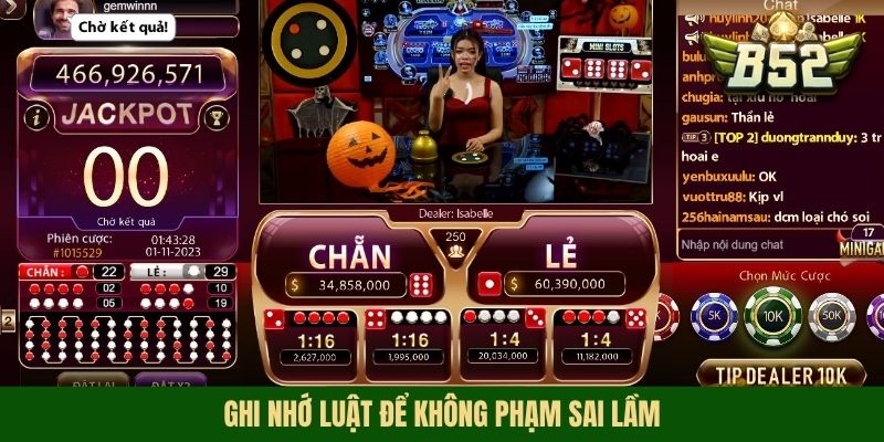 Ghi nhớ luật để không phạm sai lầm